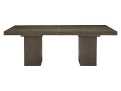 Linea Textured Graphite/Cerused Charcoal Dining Table - Ornate Home
