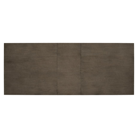 Linea Textured Graphite/Cerused Charcoal Dining Table - Ornate Home