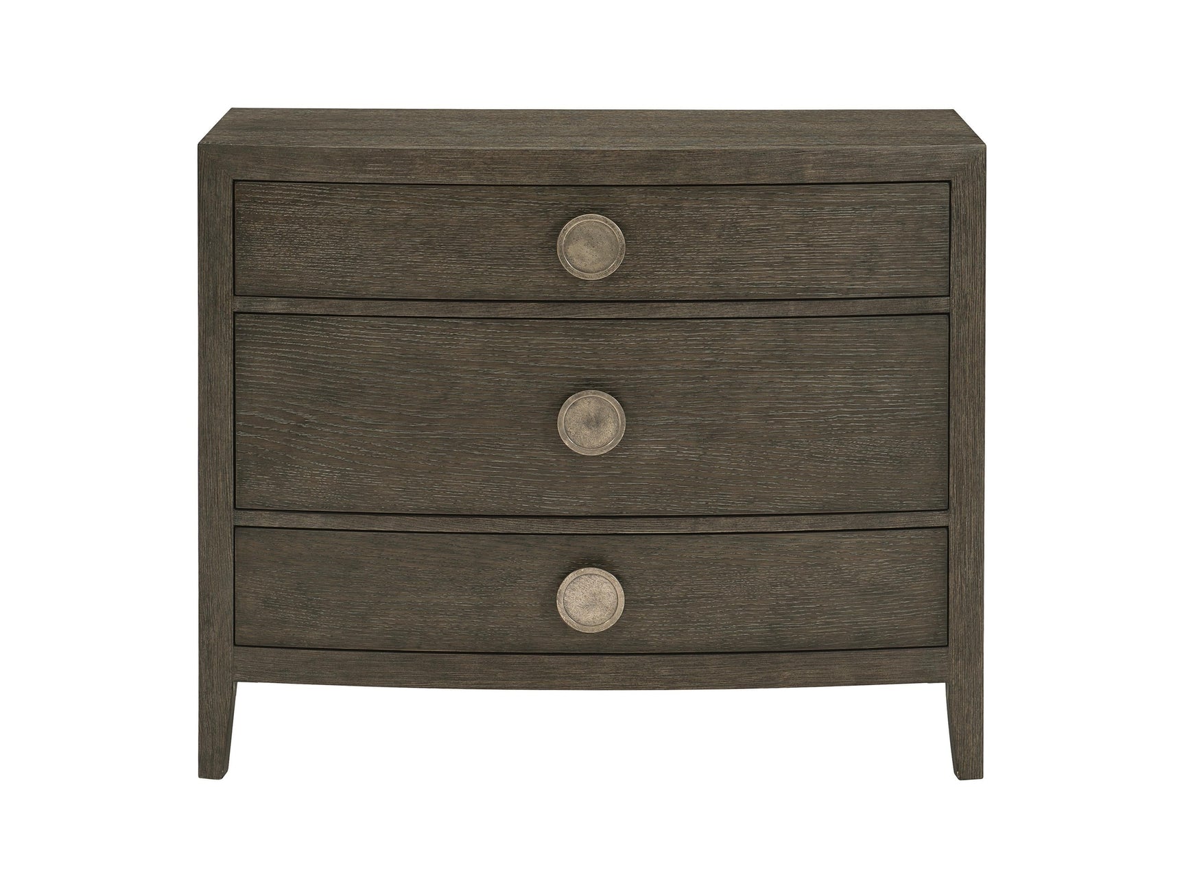 Linea Textured Graphite/Cerused Charcoal Nightstand - Ornate Home