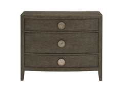 Linea Textured Graphite/Cerused Charcoal Nightstand - Ornate Home