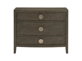 Linea Textured Graphite/Cerused Charcoal Nightstand - Ornate Home