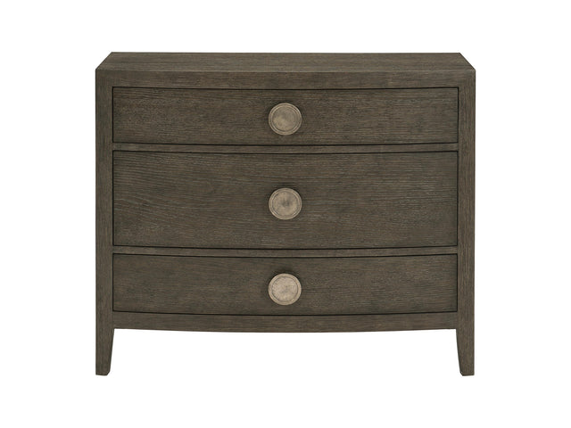Linea Textured Graphite/Cerused Charcoal Nightstand - Ornate Home