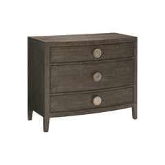 Linea Textured Graphite/Cerused Charcoal Nightstand - Ornate Home