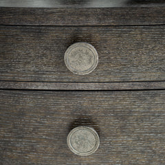 Linea Textured Graphite/Cerused Charcoal Nightstand - Ornate Home