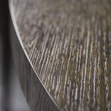 Linea Textured Graphite/Cerused Charcoal Round Dining Table - Ornate Home