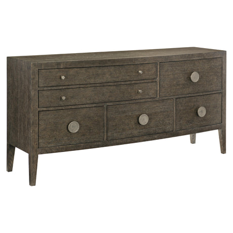 Linea Textured Graphite/Cerused Charcoal Sideboard - Ornate Home