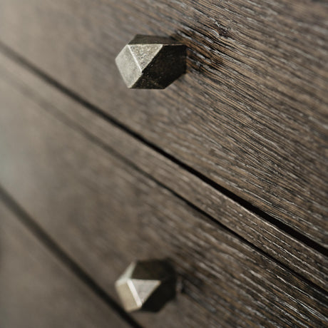 Linea Textured Graphite/Cerused Charcoal Sideboard - Ornate Home