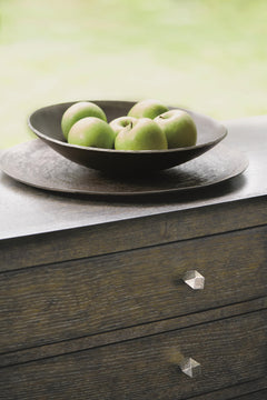 Linea Textured Graphite/Cerused Charcoal Sideboard - Ornate Home
