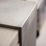 Linea Textured Graphite/Cerused Greige Console Table - Ornate Home