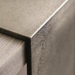 Linea Textured Graphite/Cerused Greige Console Table - Ornate Home