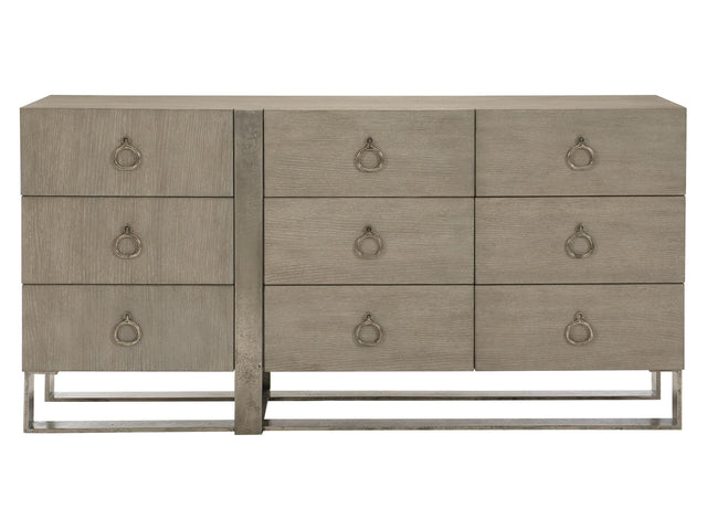 Linea Textured Graphite/Cerused Greige Dresser - Ornate Home
