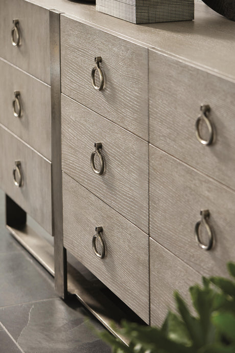 Linea Textured Graphite/Cerused Greige Dresser - Ornate Home