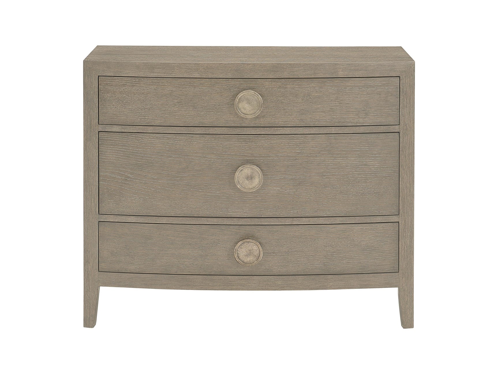 Linea Textured Graphite/Cerused Greige Nightstand - Ornate Home