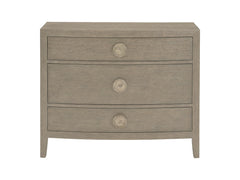 Linea Textured Graphite/Cerused Greige Nightstand - Ornate Home