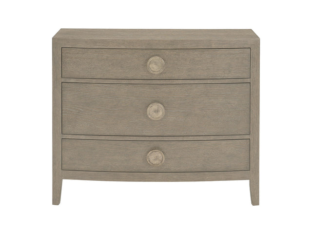 Linea Textured Graphite/Cerused Greige Nightstand - Ornate Home