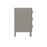 Linea Textured Graphite/Cerused Greige Nightstand - Ornate Home