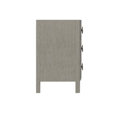 Linea Textured Graphite/Cerused Greige Nightstand - Ornate Home