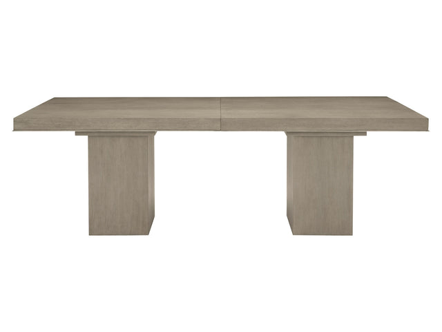 Linea Textured Graphite/Cerused Greige Rectangular Dining Table - Ornate Home