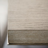 Linea Textured Graphite/Cerused Greige Rectangular Dining Table - Ornate Home