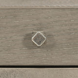 Linea Textured Graphite/Cerused Greige Side Table - Ornate Home