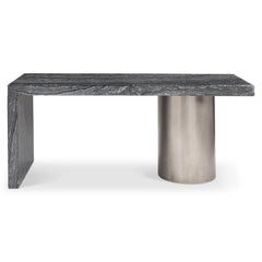 Linea Textured Graphite Desk - Ornate Home