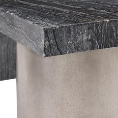 Linea Textured Graphite Desk - Ornate Home