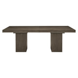 Linea Textured Graphite Dining Table - Ornate Home