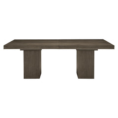 Linea Textured Graphite Dining Table - Ornate Home