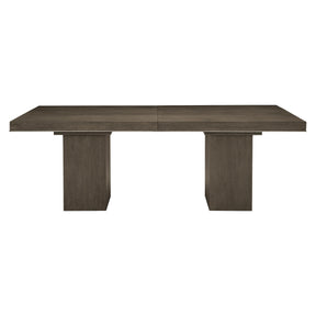 Linea Textured Graphite Dining Table - Ornate Home