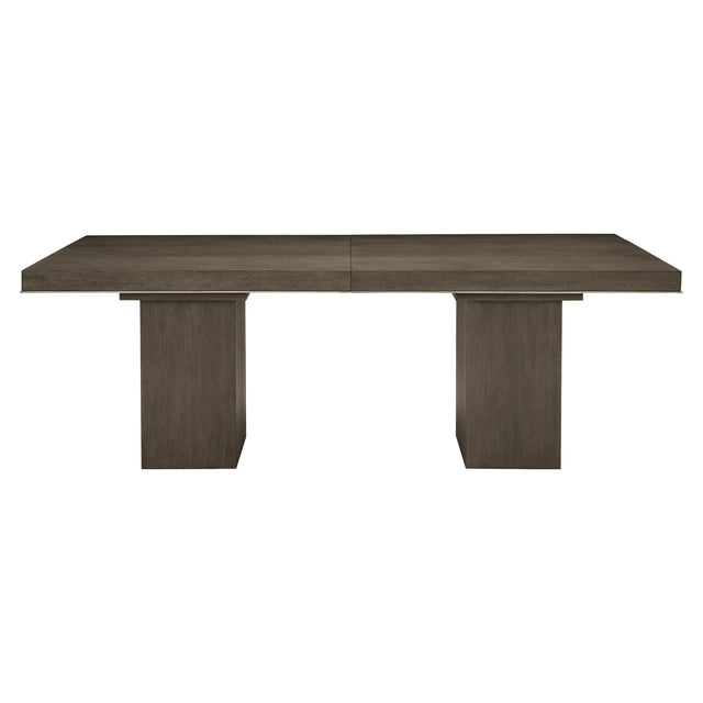 Linea Textured Graphite Dining Table - Ornate Home
