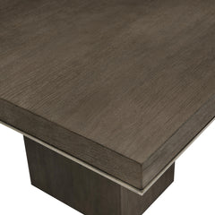 Linea Textured Graphite Dining Table - Ornate Home