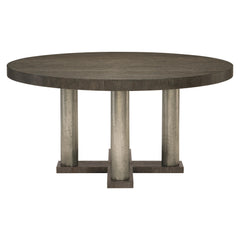 Linea Textured Graphite Dining Table - Ornate Home
