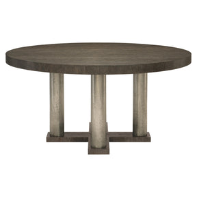 Linea Textured Graphite Dining Table - Ornate Home