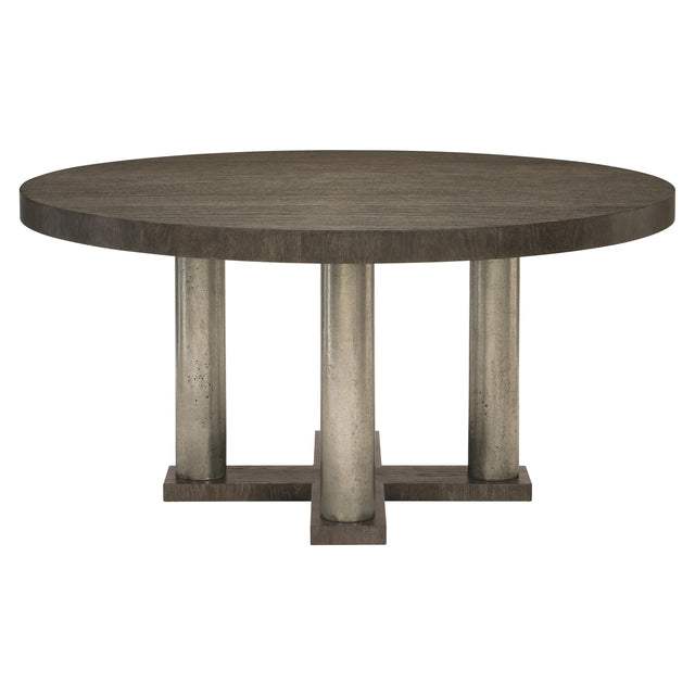 Linea Textured Graphite Dining Table - Ornate Home