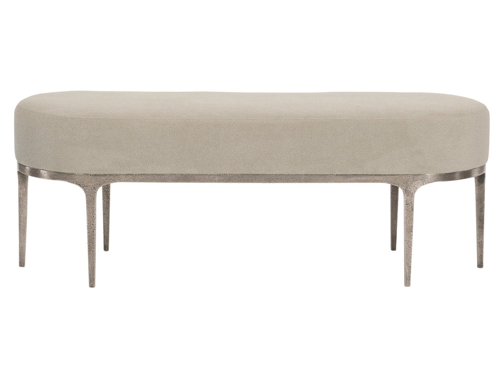 Linea Textured Graphite/Greige Bench - Ornate Home
