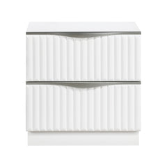 Linea White 4pc Bedroom Set - Ornate Home