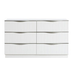 Linea White 5pc Bedroom Set - Ornate Home