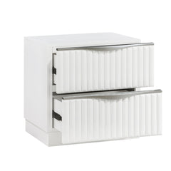 Linea White 5pc Bedroom Set - Ornate Home