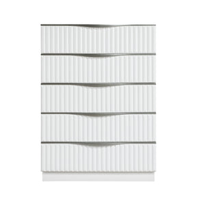 Linea White Chest - Ornate Home