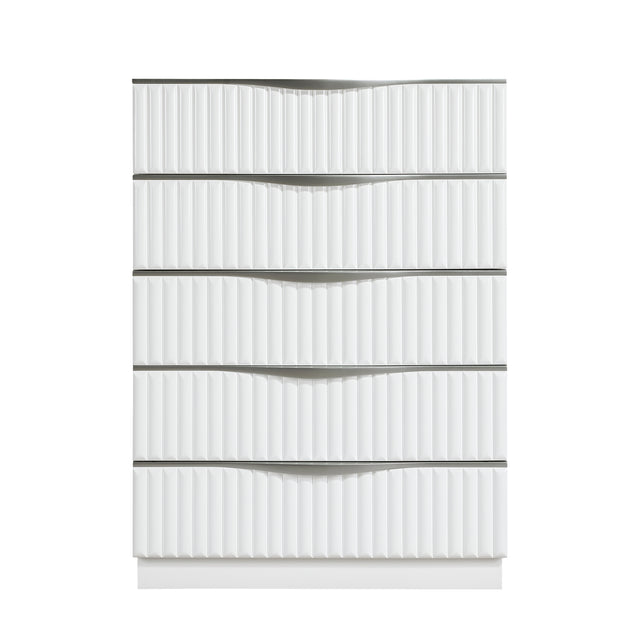 Linea White Chest - Ornate Home
