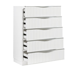 Linea White Chest - Ornate Home