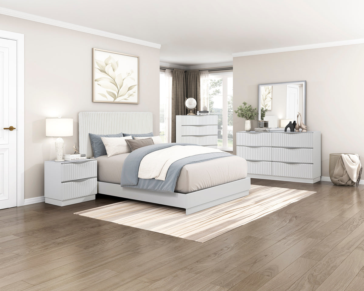 Linea White Chest - Ornate Home