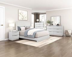 Linea White Chest - Ornate Home