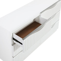 Linea White Dresser - Ornate Home