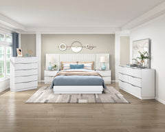 Linea White Dresser - Ornate Home