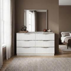 Linea White Dresser - Ornate Home