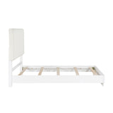Linea White Eastern King Bed - Ornate Home