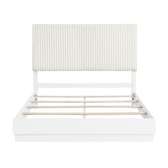 Linea White Queen Bed - Ornate Home