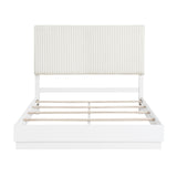 Linea White Queen Bed - Ornate Home