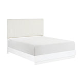 Linea White Queen Bed - Ornate Home